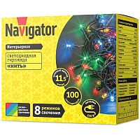 Гирлянда светодиодная 14 020 NGF-S01-100RGBY-10-11.5m-230-C8-G-IP20 Navigator 14020 в г. Санкт-Петербург 