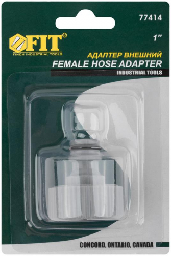 77414 Адаптер внешний пластиковый 1дюйм FIT  фото 3