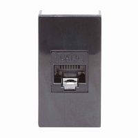 45258 Розетка компьютерная 1-м 1мод. Viva RJ45 кат.6 черн. DKC 