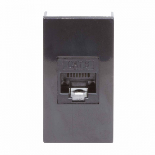 45258 Розетка компьютерная 1-м 1мод. Viva RJ45 кат.6 черн. DKC 