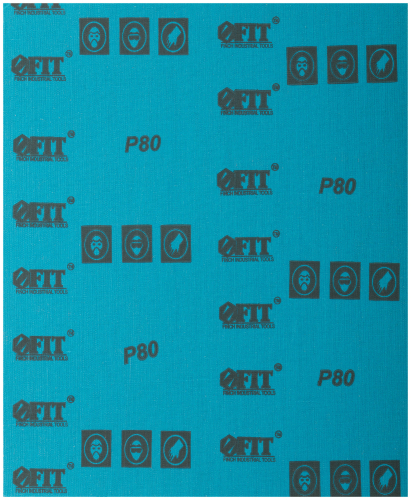 Листы шлифовальные водостойкие на тканевой основе, алюминий-оксидные, Профи 230х280 мм, 10 шт.  Р 80 в г. Санкт-Петербург  фото 5