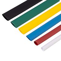 29-0103 Набор трубок термоусадочных №3 MULTICOLOR ТУТ нг (уп.13шт по10см) Rexant 