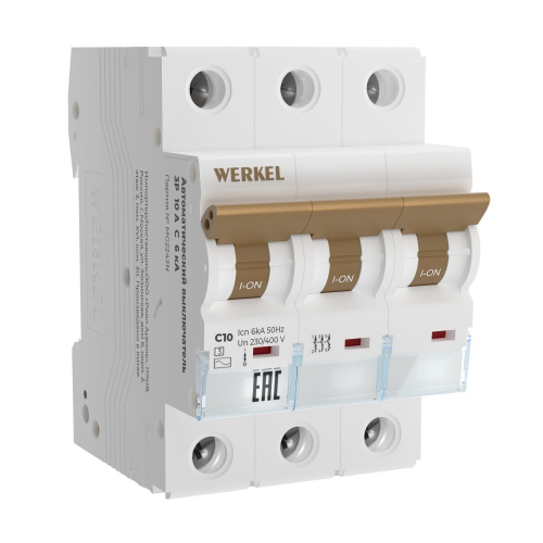 4690389192784 Автоматический выключатель 3P 10 A C 6 kА W903P106