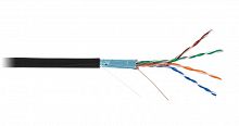 EC-UF004-5E-PE-BK Кабель F/UTP кат.5E (класс D) 4 пары 100МГц ОЖ BC чистая медь внешн. PE до -40град.C черн. (уп.305м) NETLAN 