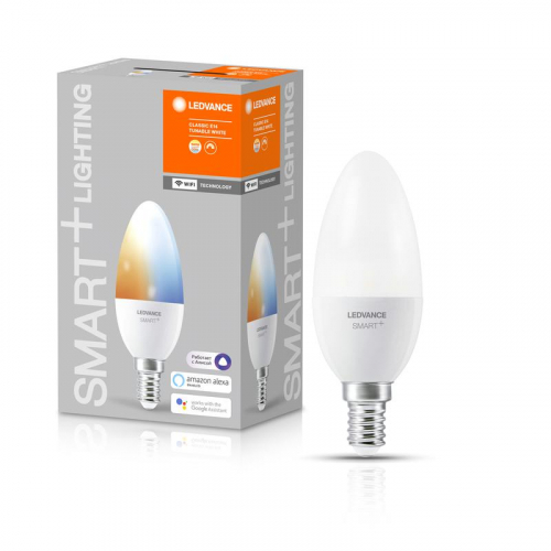 Лампа светодиодная SMART+ WiFi Candle Tunable White 40 5Вт/2700-6500К E14 LEDVANCE 4058075485556 в г. Санкт-Петербург 
