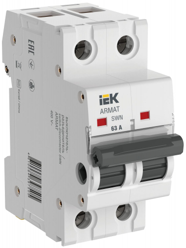 Выключатель-разъединитель SWN 2п 63А ARMAT IEK AR-SWN-2-063 в г. Санкт-Петербург 