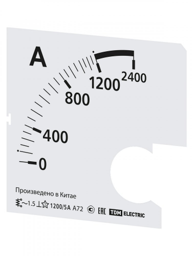 SQ1102-2066 Шкала Ш72 1200/5А-1.5 (для А72 Х/5А) TDM