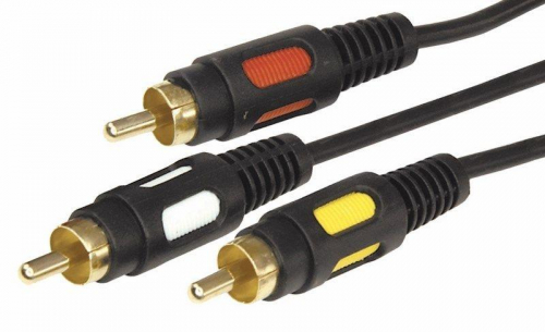 Шнур 3RCA Plug - 3RCA Plug 5м (GOLD) Rexant 17-0215 в г. Санкт-Петербург  фото 3