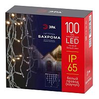 Уличная светодиодная гирлянда ЭРА бахрома 220V мерцающий теплый белый свет ERAPS-WK1 Б0056012 в г. Санкт-Петербург 