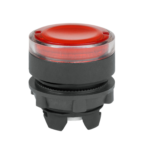 332307 Головка кнопки OptiSignal D22 A5-PL-4 с подсветкой красн. пластик ZB5AW343 КЭАЗ 