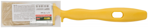 Кисть флейцевая "Стронг", натур.светлая щетина, пластиковая ручка с выемкой   35 мм в г. Санкт-Петербург  фото 3