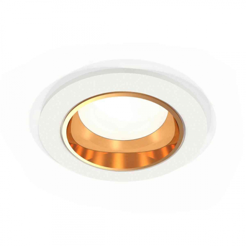 Комплект встраиваемого светильника Ambrella light Techno Spot XC6512004 SWH/PYG белый песок/золото желтое полированное (C6512, N6113) в г. Санкт-Петербург 