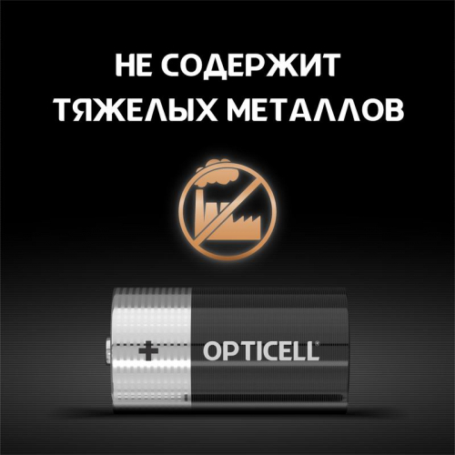6051004 Элемент питания алкалиновый C/LR14 1.5В (блист. 2шт) Basic Opticell 5051004/ фото 4