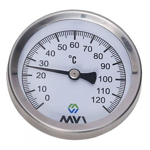 Термометр аксиальный MVI, 0-120C, D63 мм, погружной, подключение G1/2 в г. Санкт-Петербург  фото 2