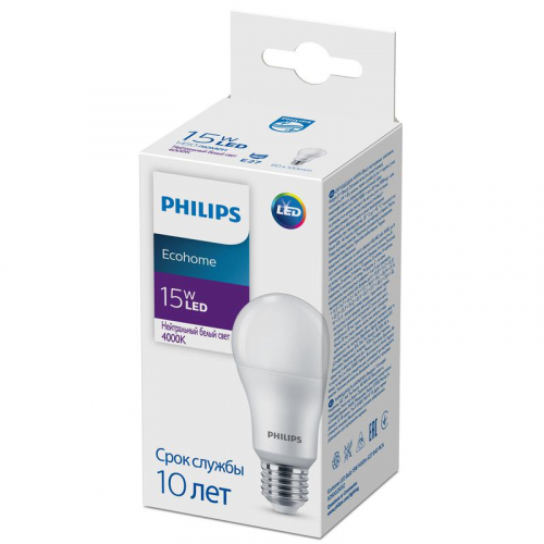 Лампа светодиодная Ecohome LED Bulb 15Вт 1450лм E27 840 RCA Philips 929002305217 в г. Санкт-Петербург  фото 2