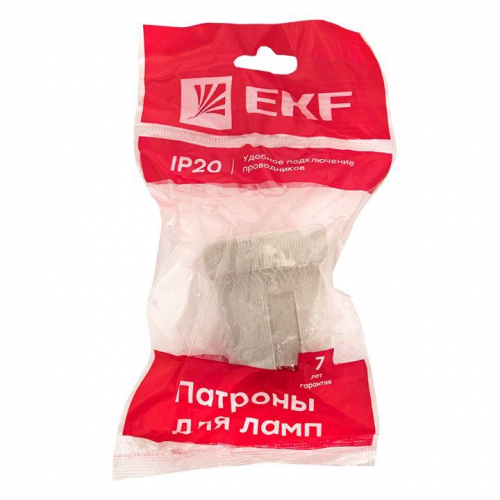 Патрон керамический E27 (инд. пакет) EKF LHCe-E27-p в г. Санкт-Петербург  фото 3