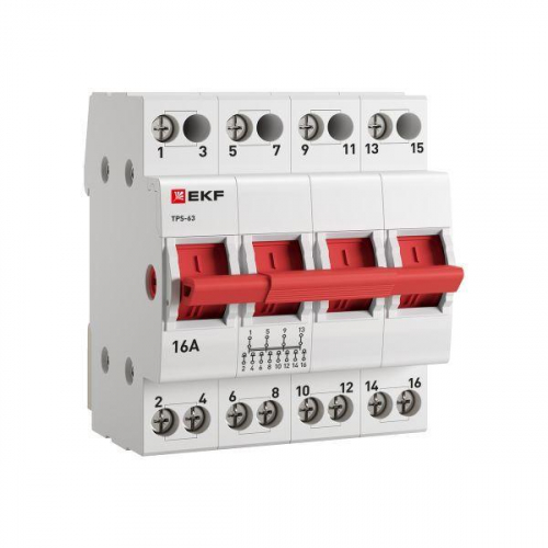TPS416 Переключатель трехпозиционный ТПС-63 4P 16А PROxima EKF 