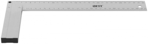 19553 Угольник столярный литой профи 300мм алюм. FIT  фото 4