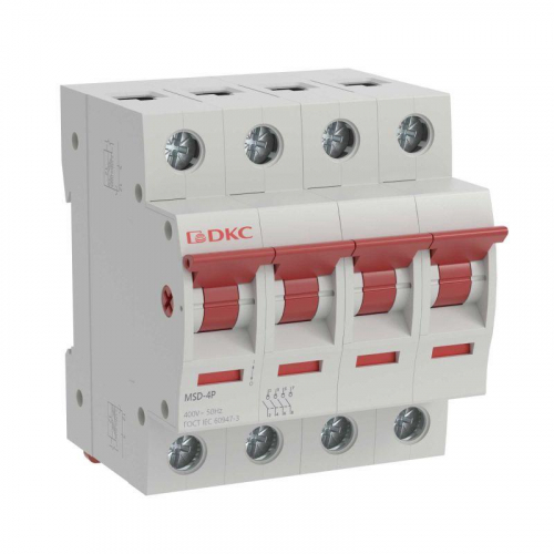 MSD-4P40 Выключатель нагрузки модульный 4п 40А MSD YON 