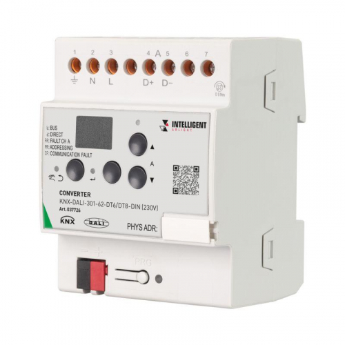 037726 Конвертер KNX-DALI-301-62-DT6/DT8-DIN (230В) (IP20 пластик) INTELLIGENT ARLIGHT 
