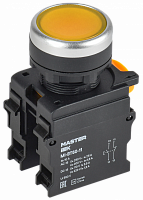 MI-BT60-11-3-22-K05 Кнопка d22мм 1НО+1НЗ MASTER желт. IEK 