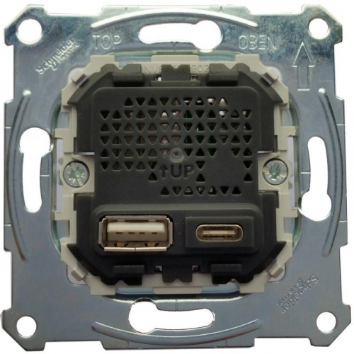 Механизм USB-зарядки MERTEN A+C 2.4А SchE MTN4366-0110 в г. Санкт-Петербург 