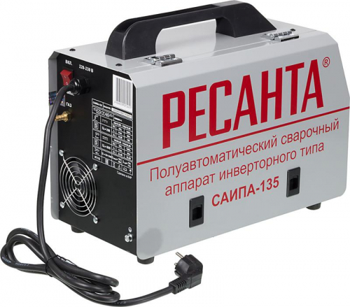 Инвертор сварочный полуавтомат. САИПА-135 110А d0.6-08мм сварочной провол.220В IP21 Ресанта 65/7 в г. Санкт-Петербург  фото 2