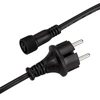025652 Шнур питания ARD-CLASSIC-BALL-LIVE-1.5M Black (230В 1.6А) (закрытый) Ardecoled 