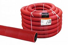 SQ0413-2075 Труба гофрированная двустенная ПНД d 75 с зондом (20 м/уп.) красная TDM