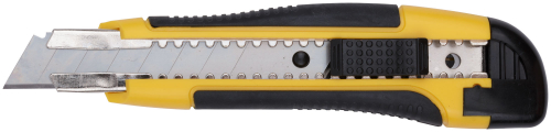Нож технический 18 мм усиленный прорезиненный, 2-х сторонняя автофиксация Профи 10258 в г. Санкт-Петербург 