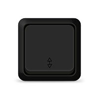 2210 Переключатель проходной 1-кл. ОП Олимп 10А IP20 черн. Universal 