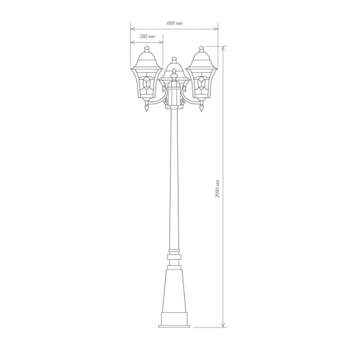 Садово-парковый светильник Elektrostandard Altair a025024 в г. Санкт-Петербург  фото 3