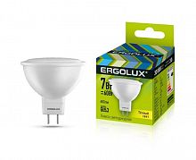 12158 Лампа светодиодная LED-JCDR-7W-GU5.3-3000K 7Вт JCDR рефлектор 3000К тепл. бел. 180-240В Ergolux 