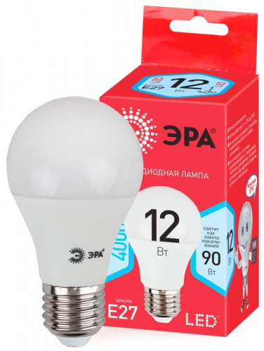 Лампа светодиодная smd А60-12w-840-E27 ECO ЭРА Б0030027 в г. Санкт-Петербург 