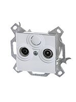 2CHH083607A6003 Розетка телевизионная проходная TV/R Levit 7дБ бел. ABB 