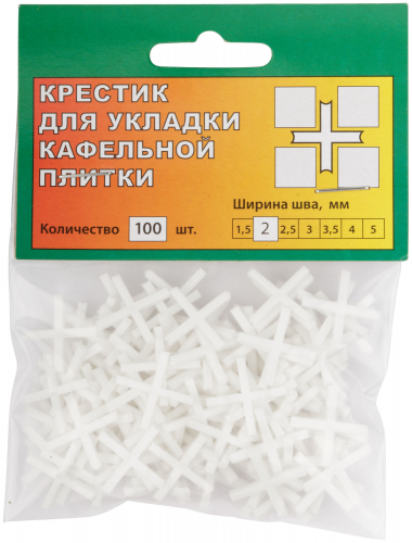 Крестики для кафеля 2 мм, 100 шт. в г. Санкт-Петербург  фото 2
