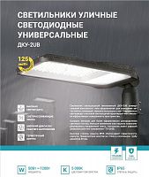 4690612057439 Светильник уличный линзованный светодиодный ДКУ-2UB 120Вт 230В 5000К 15000лм 125лм/Вт универсальный IP65 NEOX 