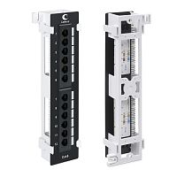 7954c Патч-панель настенная 12 портов RJ45 кат.6 с подставкой Dual IDC Cabeus 
