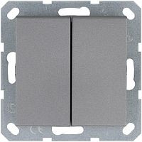 G3020S Кнопка 2-кл. 10А IP20 с переключающим контактом механизм алюм. Jasmart 