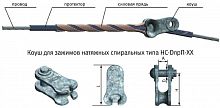 Зажим натяжной спиральный НС-15.2/15.4-04-АС-ТРИАС (с коушем К-120) ЭССП ЦБ-00007934 в г. Санкт-Петербург 