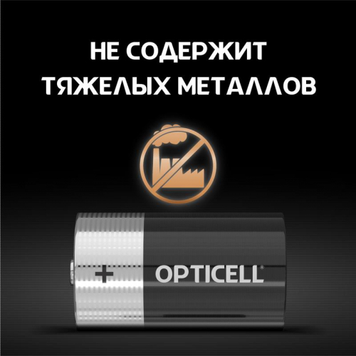 Элемент питания алкалиновый D/LR20 1.5В (блист. 2шт) Basic Opticell 5051005 в г. Санкт-Петербург  фото 4