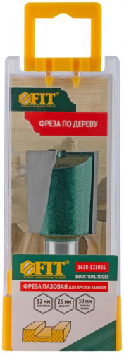 3638-123026 Фреза пазовая для врезки замков DхHхL=26х30х65мм FIT  фото 4