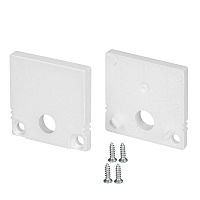047634 Заглушка SL-SLIM20-H20 WHITE с отверстием пластик (комплект) Arlight 