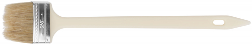 Кисть радиаторная, натуральная светлая щетина, бежевая пластиковая ручка 2.5" (63 мм) в г. Санкт-Петербург  фото 2