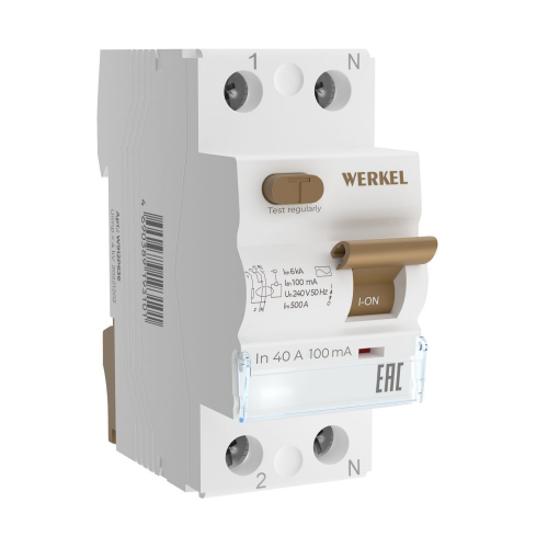 14690389202794 Устройство защитного отключения  1P+N  40 А  100 mA  AC 6 kA W812P404
