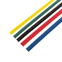 29-0162 Набор трубок термоусадочных ТУТ нг 12.0/6 5 цветов 1м (уп.50шт) Rexant 