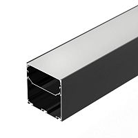 041855 Профиль LINE-S-7575-2000 BLACK L2000 алюм. Arlight 