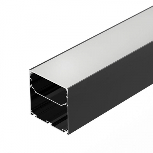 041856 Профиль LINE-S-7575-2500 BLACK L2500 алюм. Arlight 