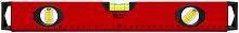 Уровень "Бизон", 3 глазка, красный корпус, магнитная полоса, ручки, шкала 400 мм в г. Санкт-Петербург 