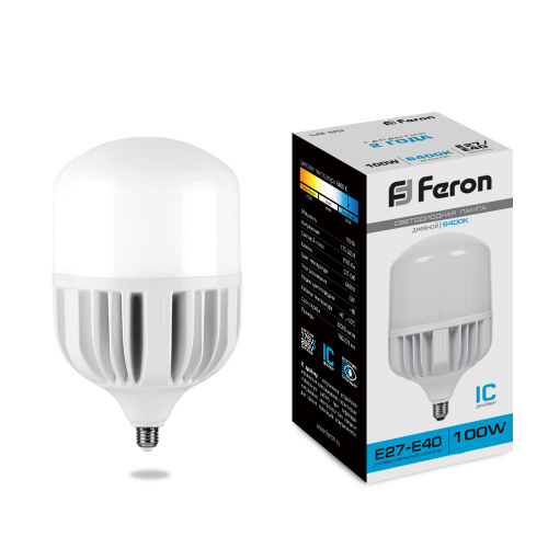 Лампа светодиодная Feron LB-65 E27-E40 100W 175-265V 6400K 25827 в г. Санкт-Петербург 